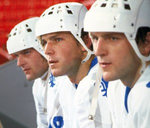 Peter Stastny center, flanked by brothers Marian (left) and Anton. All three played for the Quebec Nordiques in the 80s. Photos: HHoF